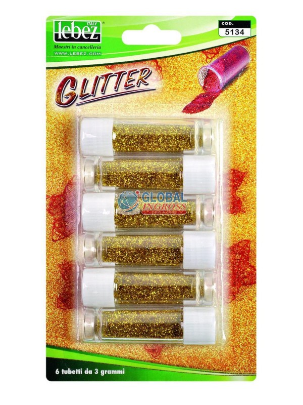 GLITTER 2gr ORO 6pz