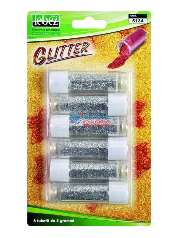 GLITTER 2gr ARGENTO 6pz
