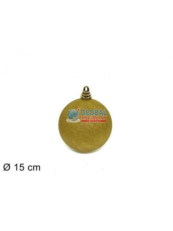 PALLA GLITTER 15cm ORO