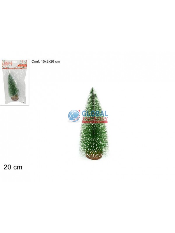 ALBERO INNEVATO 23cm VERDE CHIARO