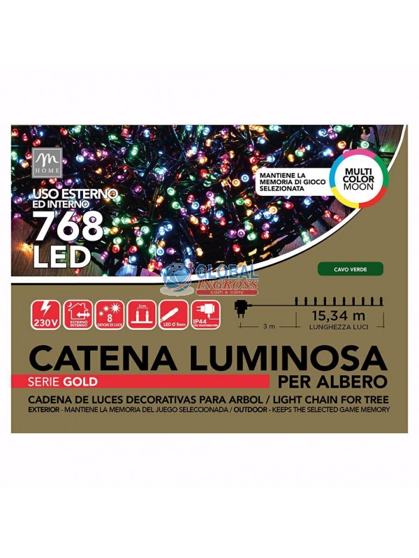 MINILED ESTERNO 768 MULTICOLOR MOON SERIE GOLD