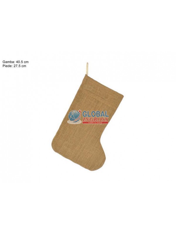 CALZA JUTA NATURALE 40x27cm