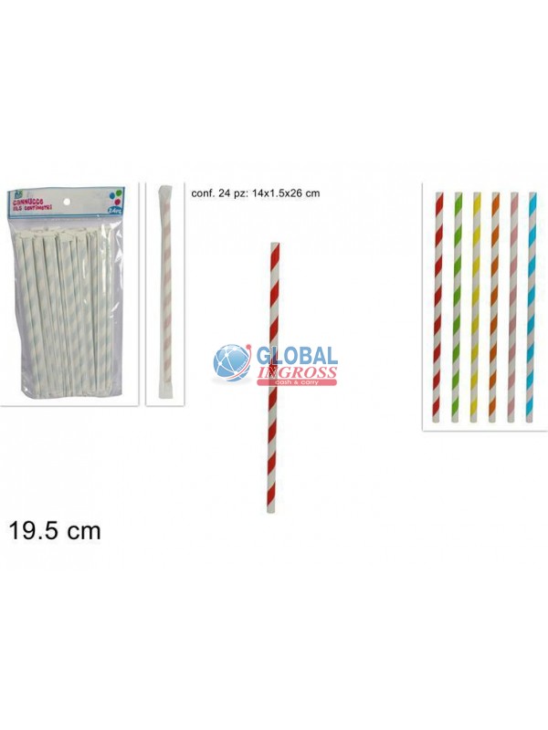 CANNUCCE CARTA 24pz IMBUSTATE SINGOLARMENTE