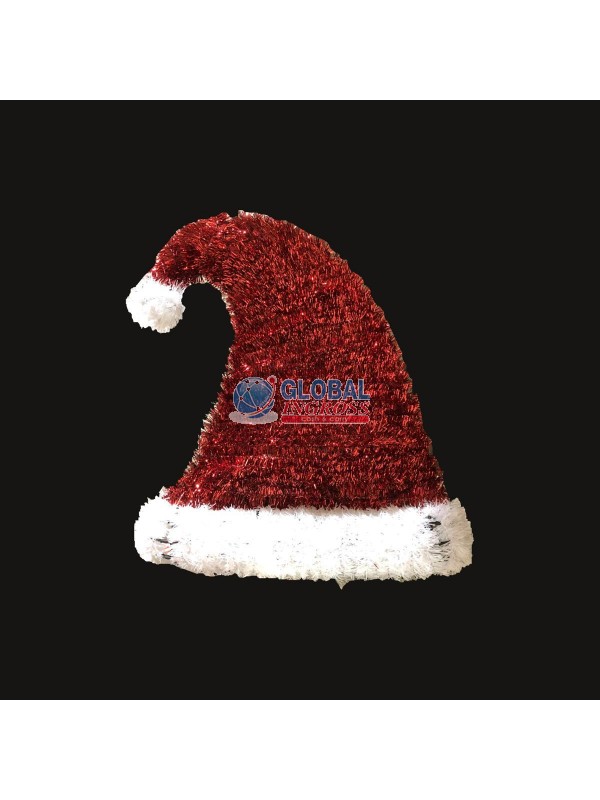 DECORAZIONE CAPPELLO BABBO NATALE 47cm
