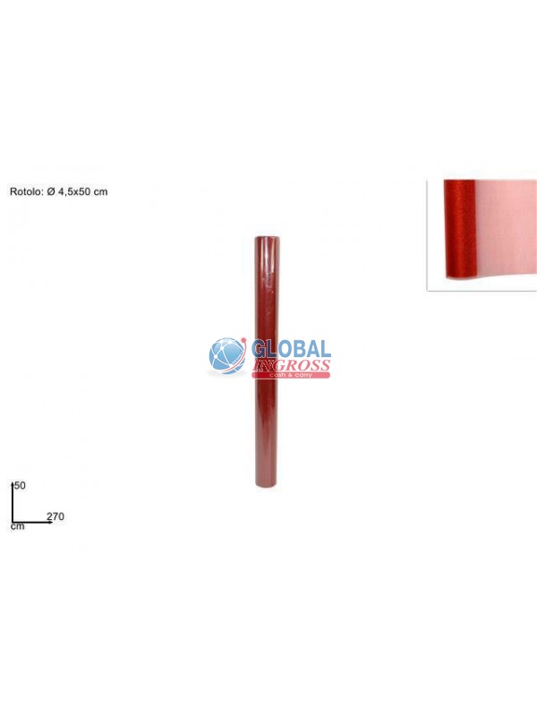 ROTOLO ORGANZA 50x270 ROSSO