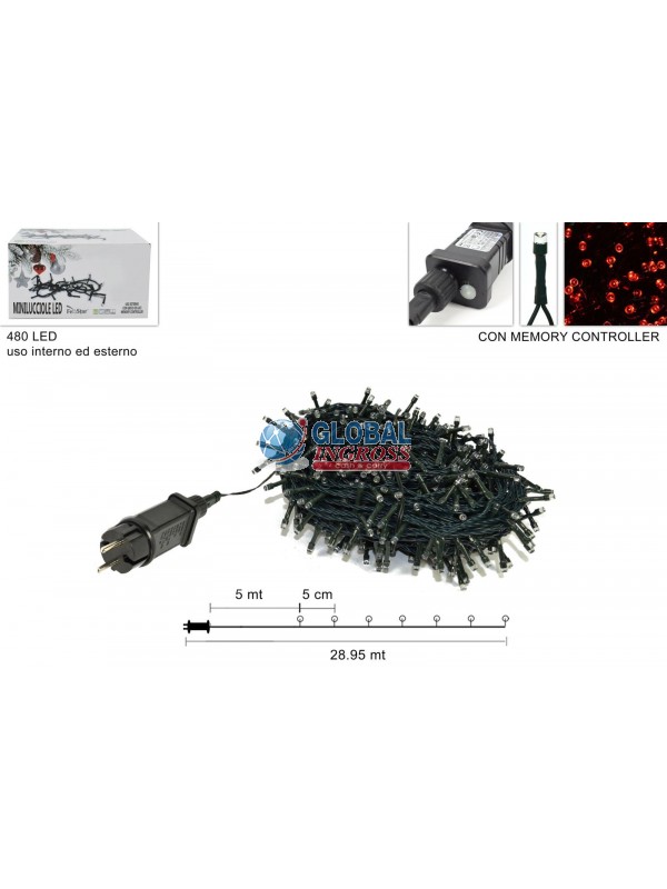 MINILED ESTERNO 480 ROSSO