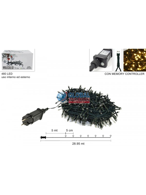 MINILED ESTERNO 480 BIANCO CALDO