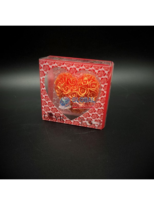 CANDELA CUORE ROSE