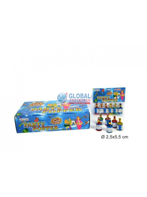 BOTTIGLIETTE 6pz PARTY POPPER