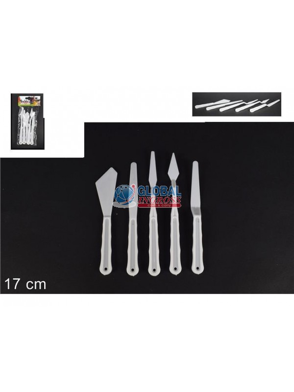 SPATOLE PLASTICA 5pz