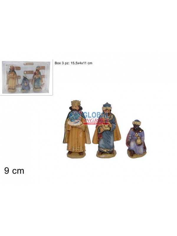 RE MAGI 9cm 3pz IN BOX PVC