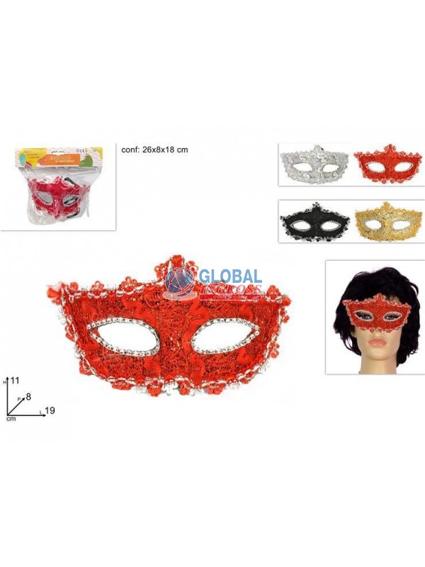 MASCHERA DECORATA C/STRASS