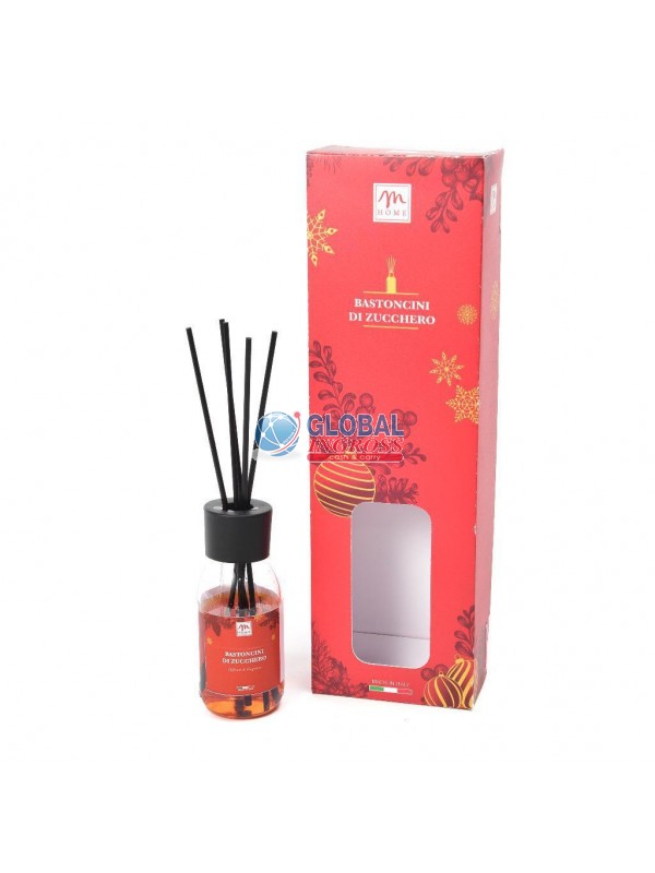 DIFFUSORE ESSENZA 125mlNATALE BASTONCINI DI ZUCCHERO