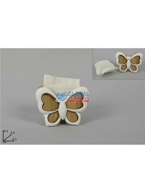 FARFALLA LEGNO C/SACCHETTINO