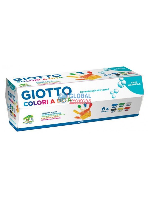 COLORI A DITA GIOTTO 6 BARATTOLI