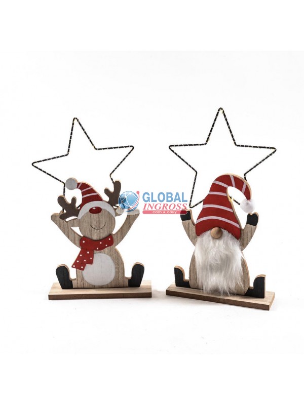 DECORAZIONE LEGNO C/LUCI