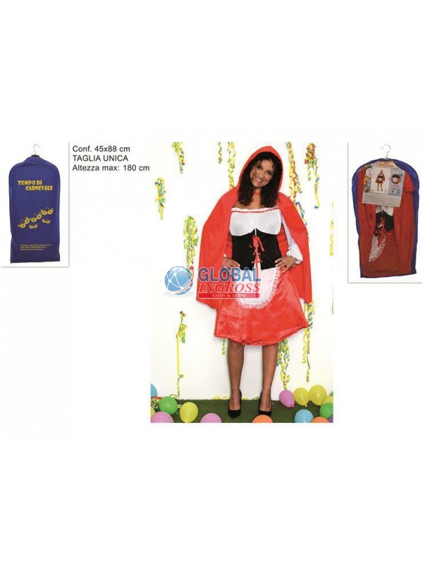 COSTUME ADULTO CAPPUCCETTO ROSSO