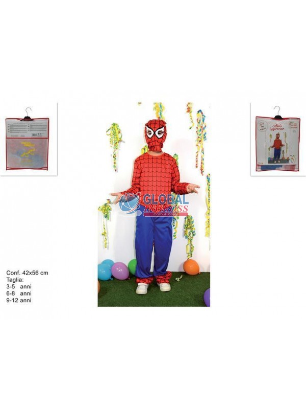 COSTUME SUPER EROE 3/5 6/8 9/12 ANNI