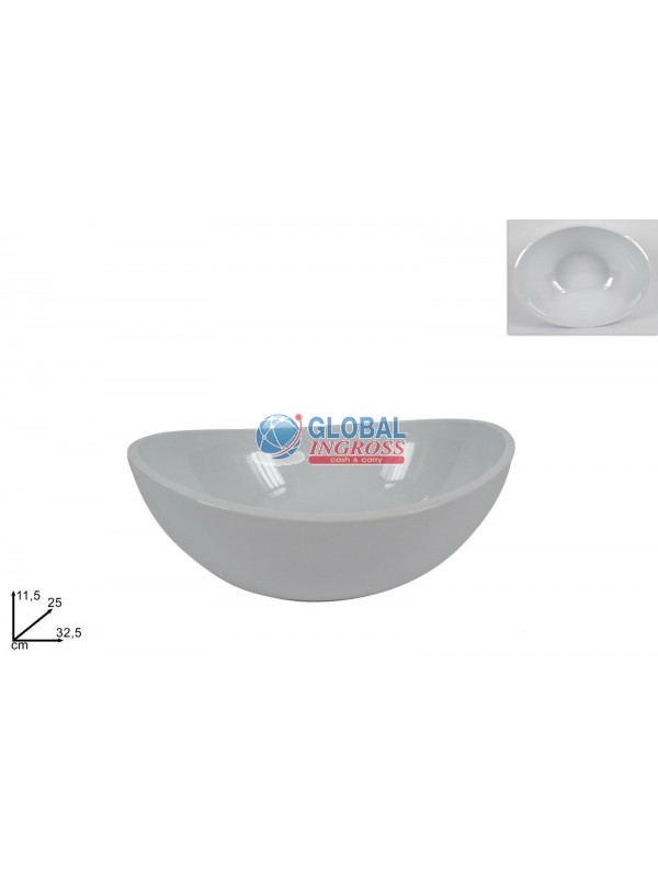 COPPA ACRILICO OVALE BIANCO