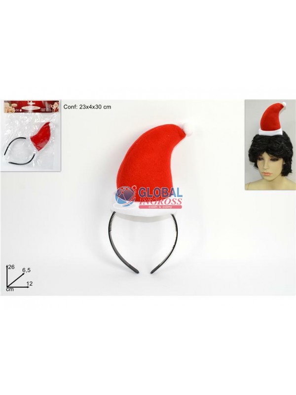 CERCHIETTO CAPPELLO NATALE