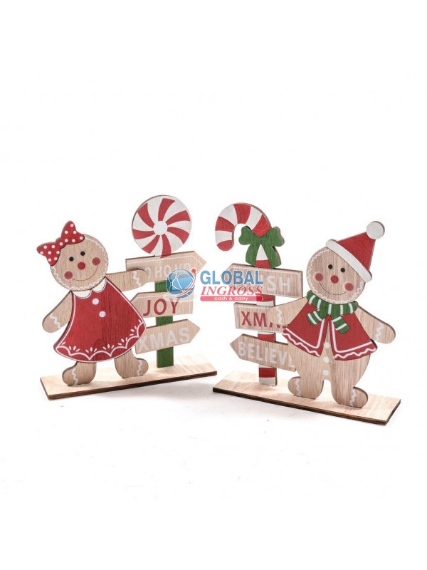 OMINO MARZAPANE LEGNO 18cm