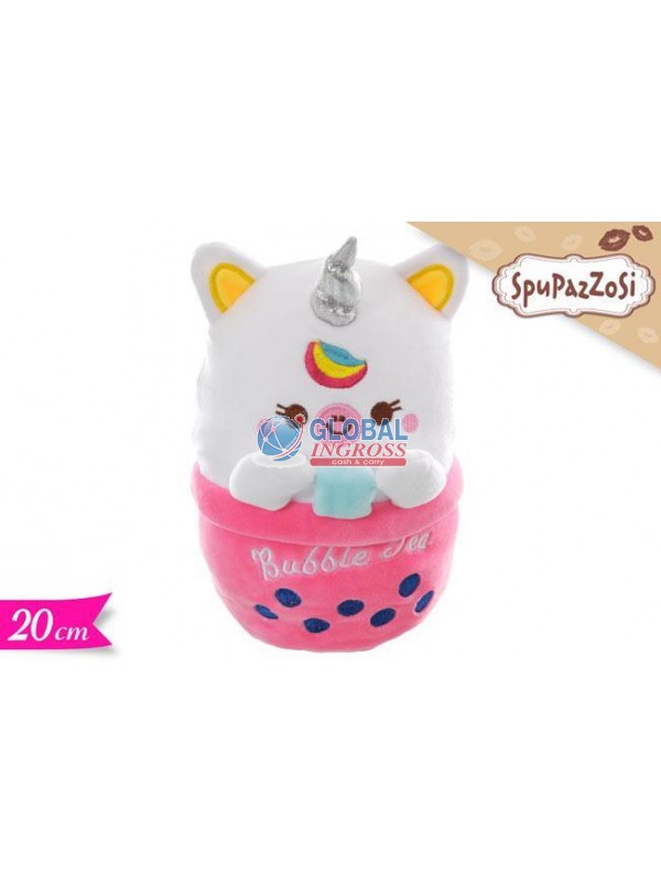 PELUCHE UNICORNO SOFT 20cm BUBBLE TEA