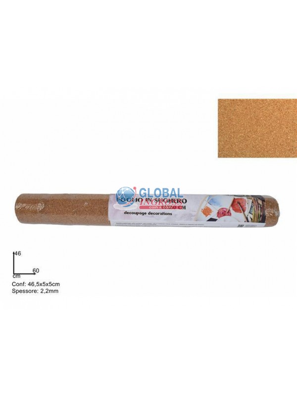 FOGLIO SUGHERO 46x60 2,2mm