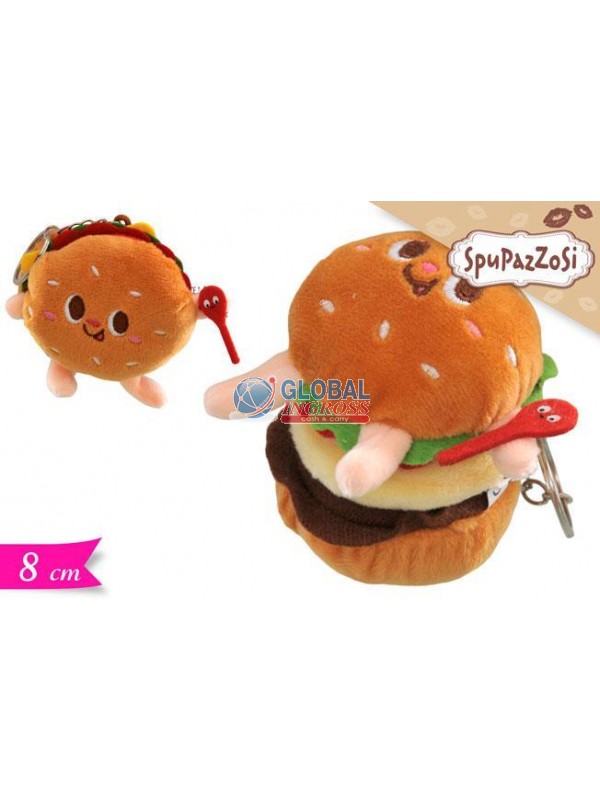 PORTACHIAVI PELUCHE PANINO FAST FOOD ASS.