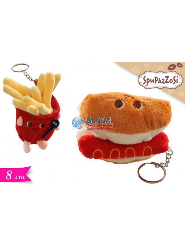 PORTACHIAVI PELUCHE FAST FOOD ASS.
