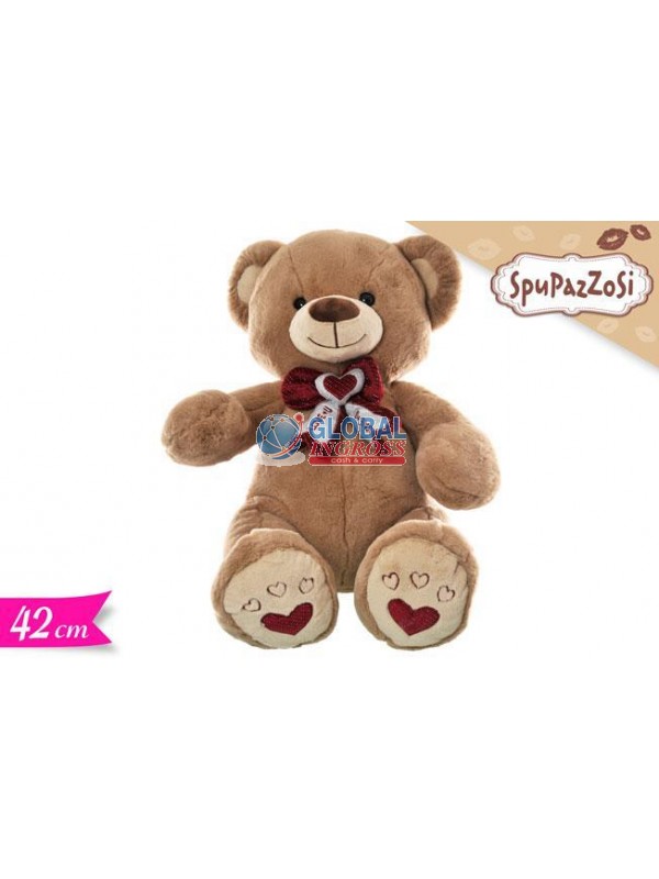 PELUCHE ORSO C/FIOCCO 42cm