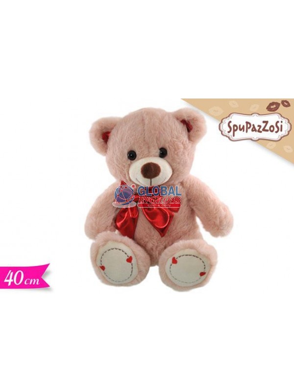 PELUCHE ORSO C/FIOCCO 40cm