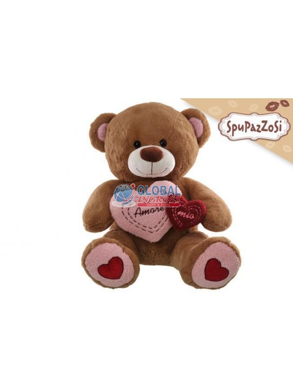 PELUCHE ORSO AMORE MIO 30cm