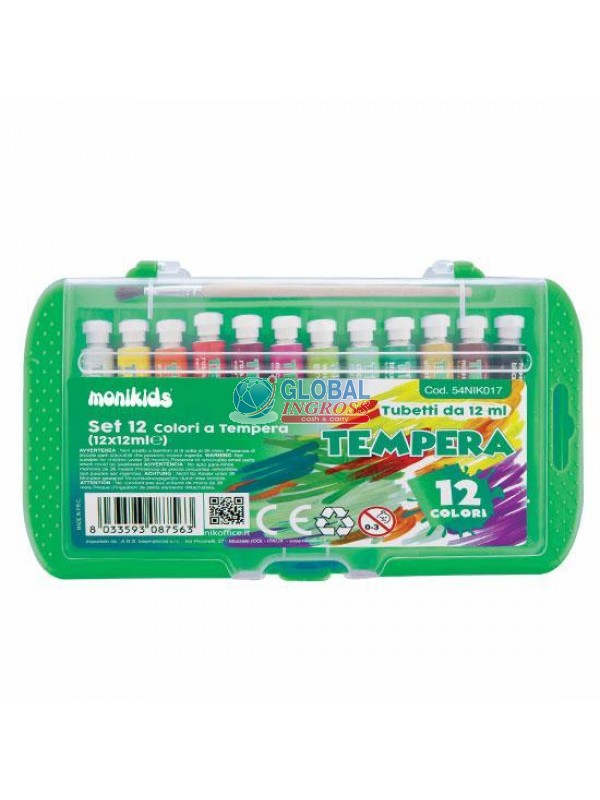 COLORI TEMPERA 12ml 12 TUBI
