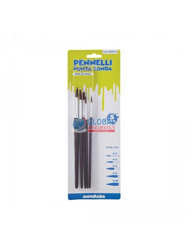 SET 5 PENNELLI PELO PONY
