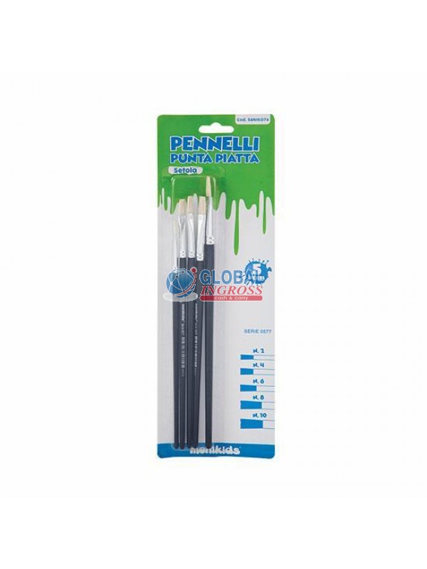 SET 5 PENNELLI PIATTI