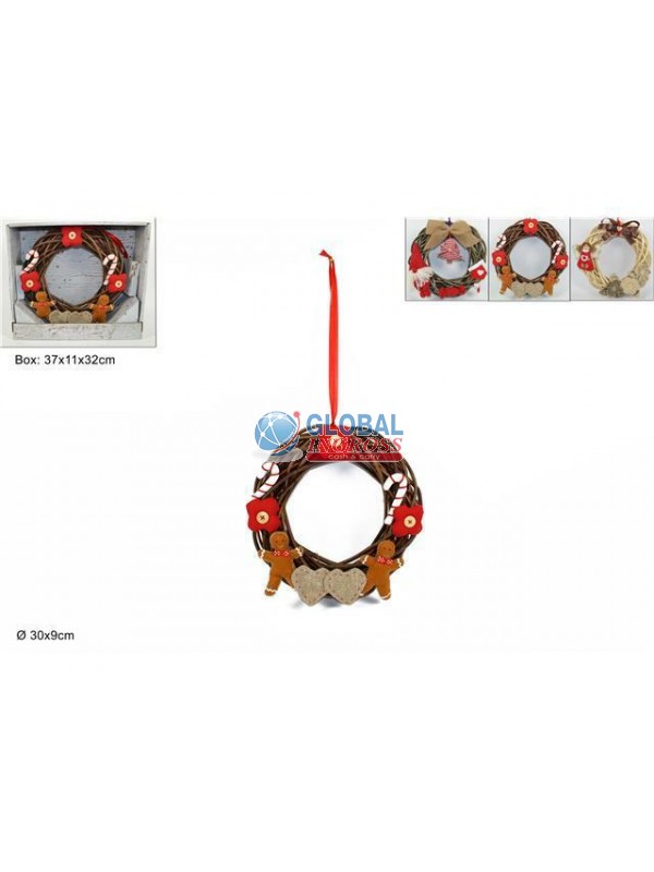 DIETROPORTA LEGNO C/SOGG.NATALE