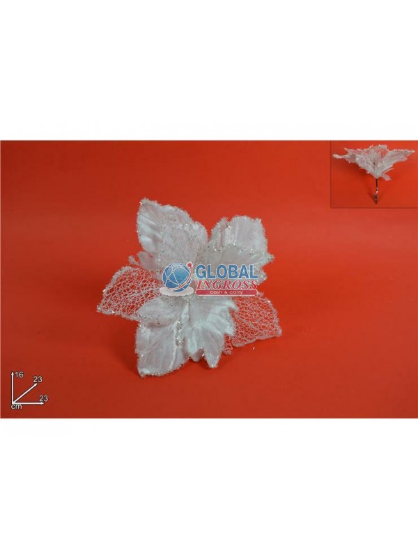 FIORE PETALI VELLUTO BIANCO