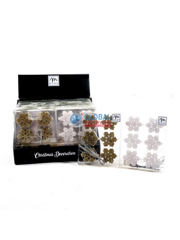 FIOCCHI NEVE ACRILICO GLITTER 12pz