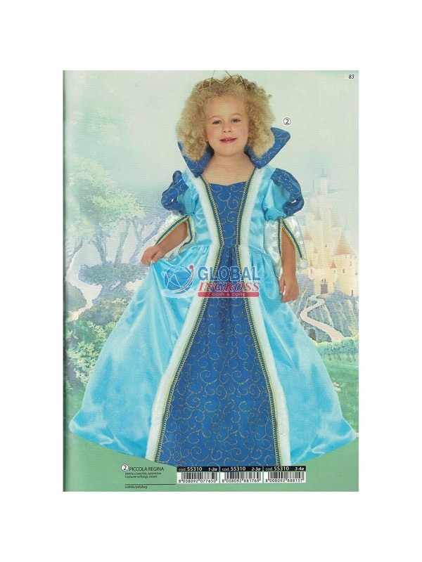 COSTUME PICCOLA REGINA 2-3