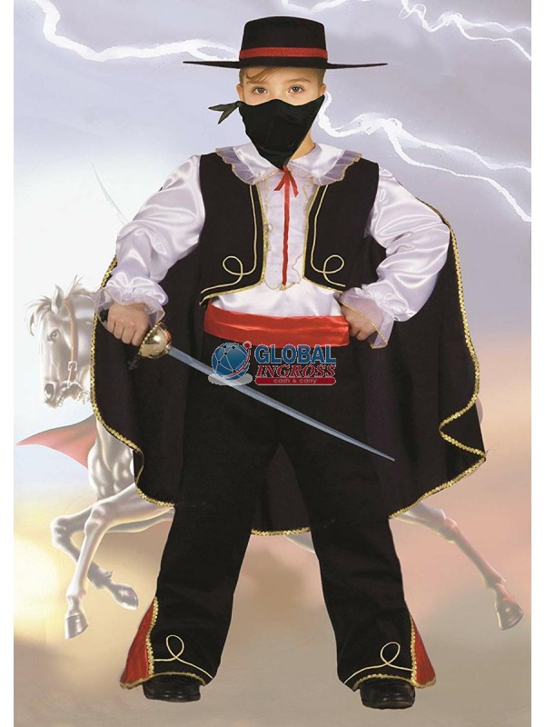 COSTUME CAVALIERE MASCHERATO 4+