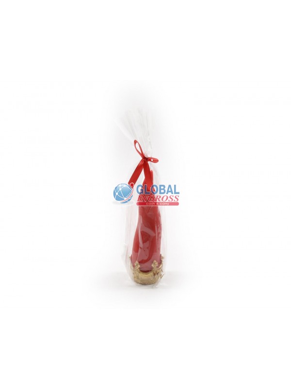 CANDELA CORNO ROSSO 18cm