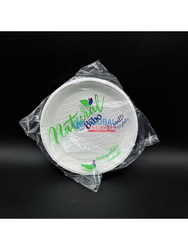 PIATTI BIOPLASTICA DESSERT 20pz