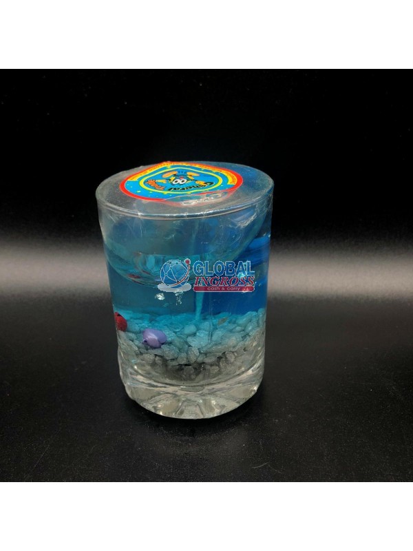 CANDELA GEL NATALE IN BICCHIERE COL.ASS.