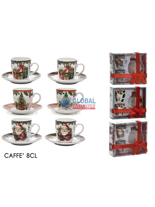 BOX CAFFE' 2+2 TAZZINE C/PIATTINI