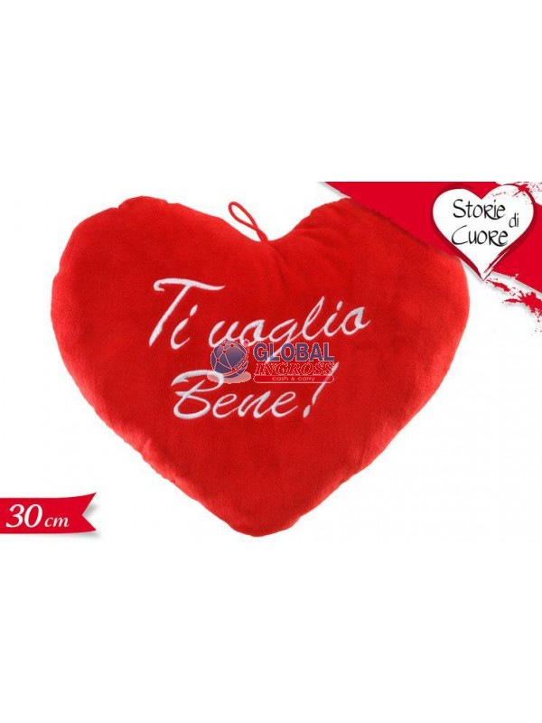 CUSCINO CUORE 30cm TI VOGLIO BENE