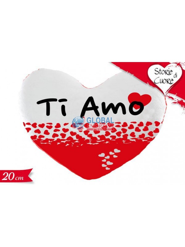 CUSCINO CUORE 20cm TI AMO