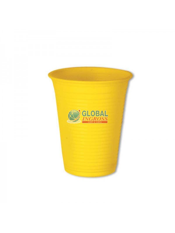 BICCHIERI BIOPLASTICA GIALLO 50pz 200cc