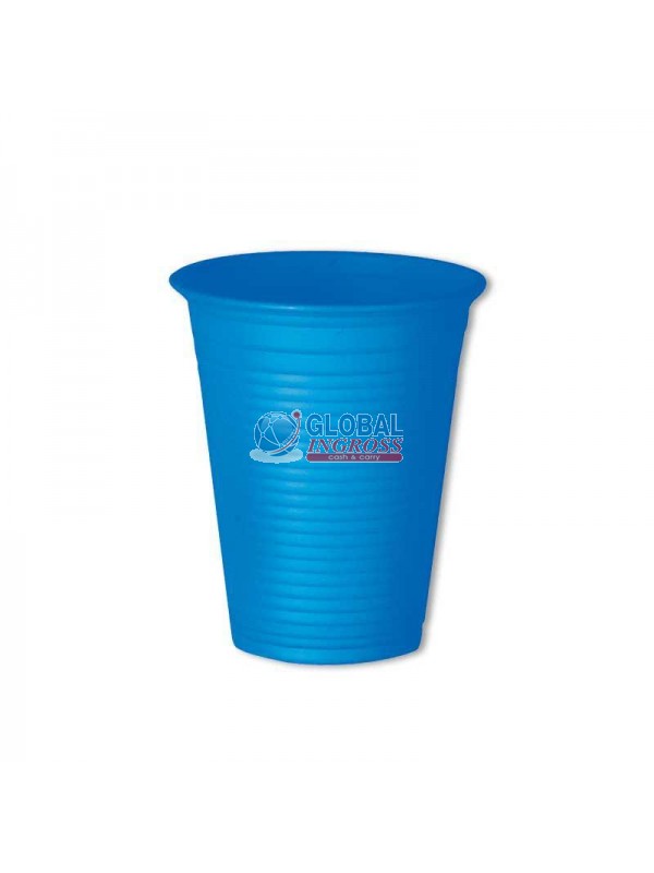 BICCHIERI BIOPLASTICA AZZURRO 50pz 200cc