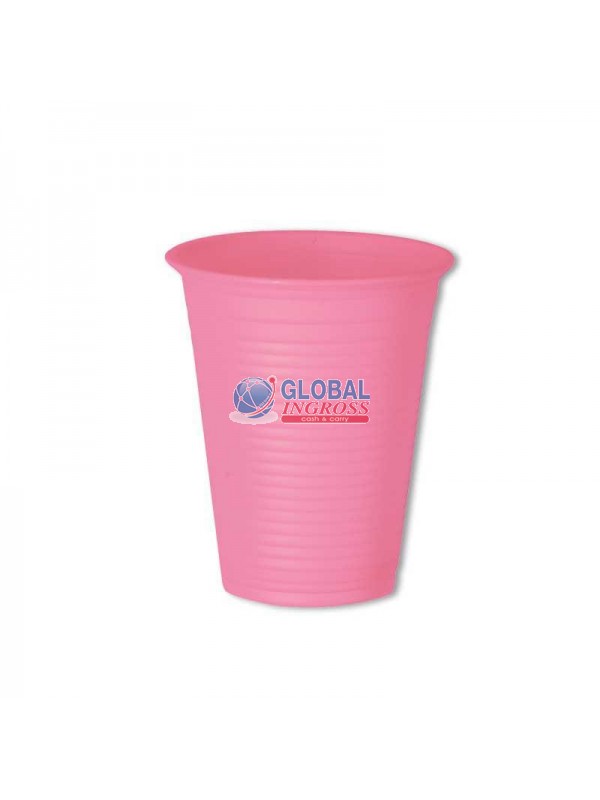 BICCHIERI BIOPLASTICA ROSA 50pz 200cc