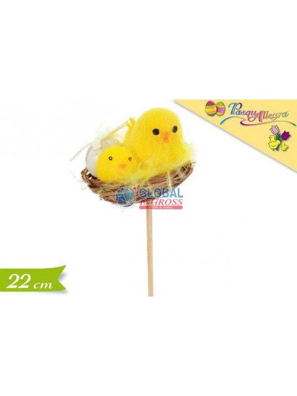 STECCO C/NIDO E PULCINI